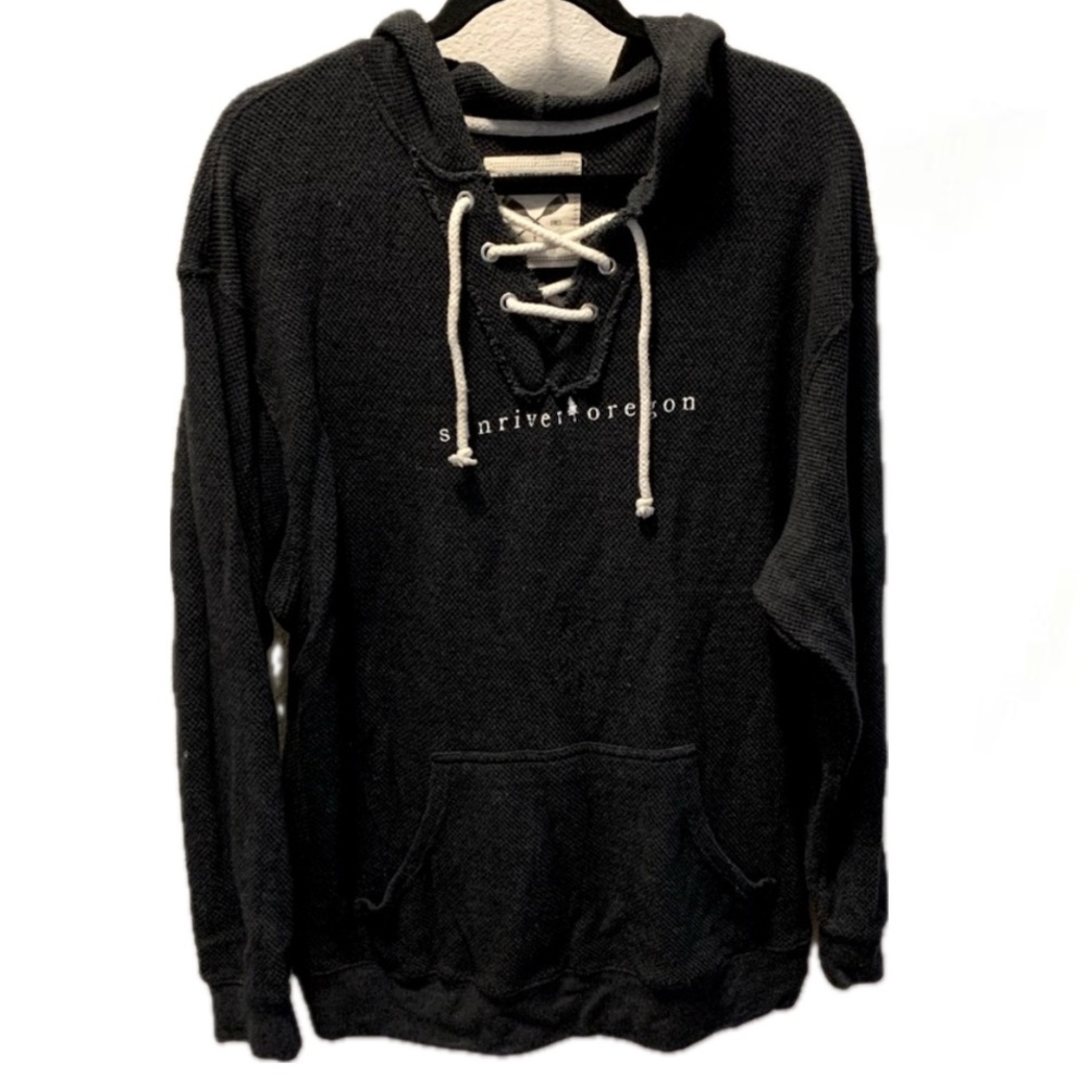 Lace Up Sweatshirt
